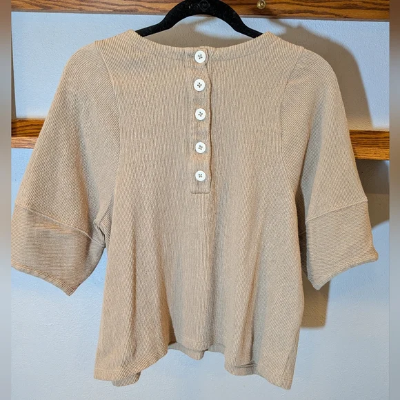 Madewell Beige Textured Top - Picture 2 of 6